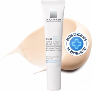 La Roche-Posay, Hyalu B5 Antirughe Contorno Occhi Riparatore, Ripara e Ricostituisce, Arricchito con Acido Ialuronico, Vitamina B5 e Acqua Termale, 15 ml