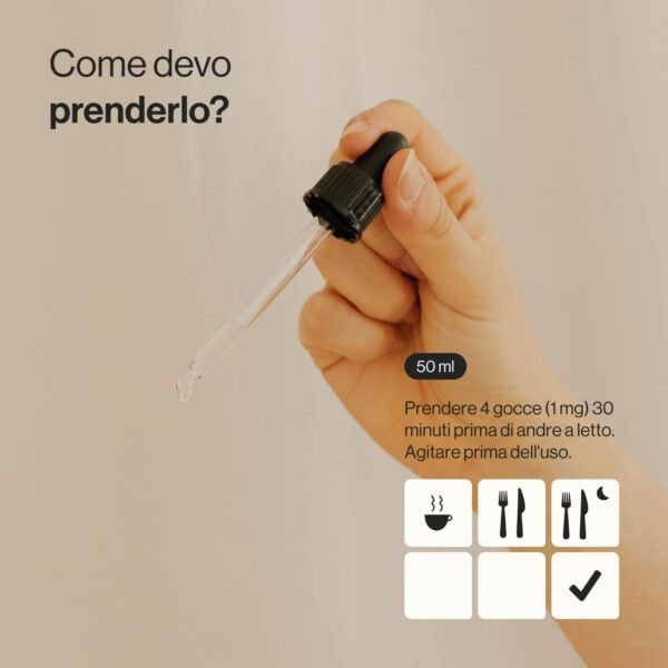 Melatonina Pura Junior Melatonina Gocce Integratore Alimentare | Favorisce il sonno e combatte il jet lag | Gusto Vaniglia | Bambini e adulti | 50ml| Zenement