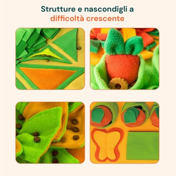Avilia - Tappetino Olfattivo Interattivo per Cani 79 x 48,5 cm Giochi Interattivi per Cani da Interno, Lavabile Antiscivolo per Stimolare l'Olfatto e Ridurre Noia e Stress