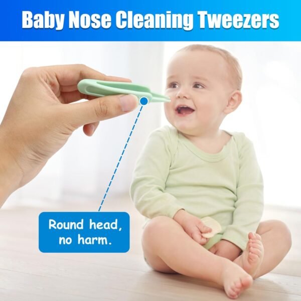 Confezione da 100 filtri igienici per aspiratore nasale di alta qualità, ricambio per filtri nasali NoseFrida, senza BPA, senza ftalati e lattice, con pinzette per la pulizia del naso