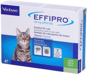 Virbac EFFIPRO' CAT 4PIP 104069012 - Antiparassitario per Gatti, Confezione da 4 Pipette