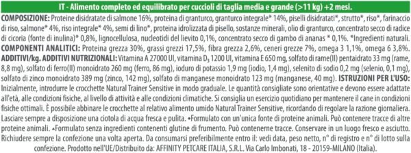 710YEWv20L._AC_SL1500_.jpg Natural Trainer Sensitive No Gluten Puppy&Junior Alimento per Cani con Salmone – 3 kg