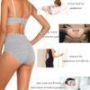 CULAYII Slip da donna a vita alta, in cotone, traspirante, copertura completa, post-partum
