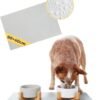 PiuPet® Tappetino Ciotola per Cani e Gatti I 60 x 40 cm I Tappetini Idrorepellenti I Tappetino Antiscivolo in Silicone Facile da Pulire | Tappetino per ciotola per cani | Accessori per gatti