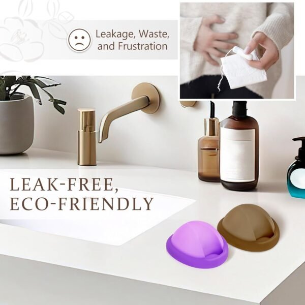 713hbUEFKeL._AC_SL1500_.jpg YTYOMUR Disco mestruale riutilizzabile, coppetta alternativa morbida e confortevole, a prova di perdite - Set di 2 (grande e piccola)