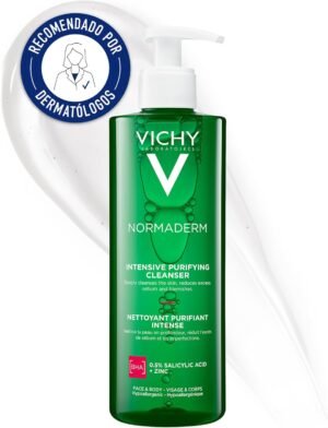 Vichy Phytosolution Gel Detergente Purificante per Pelli a Tendenza Acneica, Azione Anti-Imperfezioni, Pelle Levigata, Acido Salicilico, Bifido Probiotico, Rame e Zinco, 400 ml