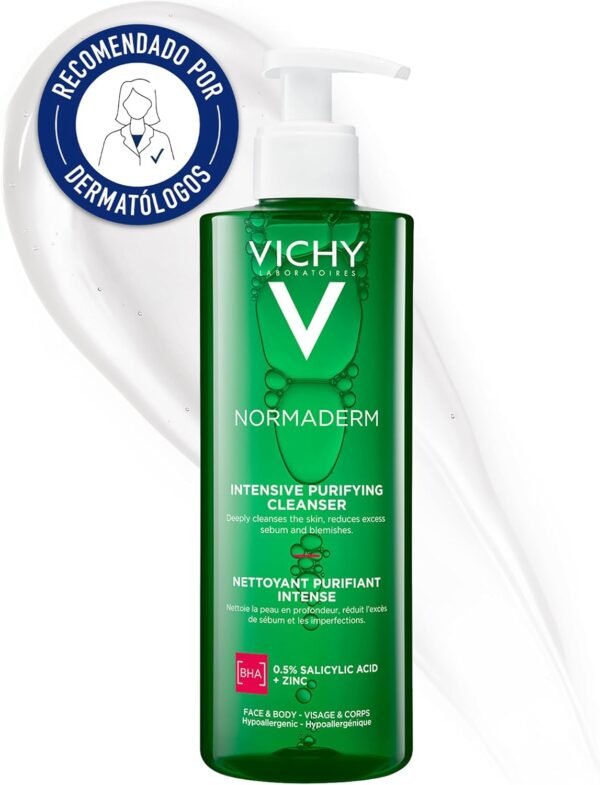 714curdJEqL._AC_SL1500_.jpg Vichy Phytosolution Gel Detergente Purificante per Pelli a Tendenza Acneica, Azione Anti-Imperfezioni, Pelle Levigata, Acido Salicilico, Bifido Probiotico, Rame e Zinco, 400 ml