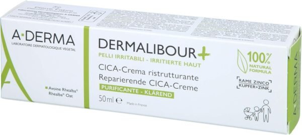 ADERMA Dermalibour+ Crema Riparatrice Cica 50 ml, 60 g