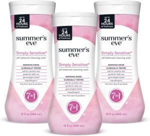 Summer's Eve Simply Sensitive Cleanser 425ml Bilanciatore del pH, dermatologico e ginecologico