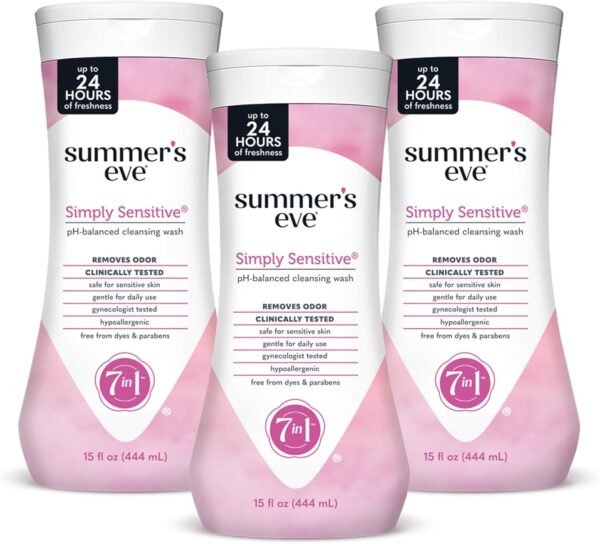 Summer's Eve Simply Sensitive Cleanser 425ml Bilanciatore del pH, dermatologico e ginecologico