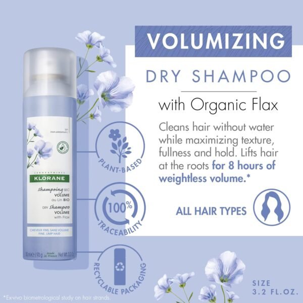 Klorane champu seco lino 150 ml