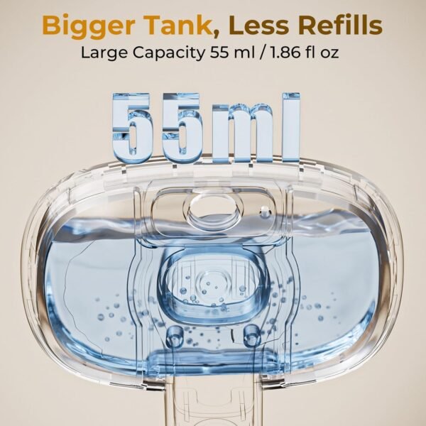 pecute Spazzola a vapore per gatti, Spazzola a vapore per cani, Funzione nebbia densa e nebbia fine, Senza calore, Epilazione con un clic, Peli lunghi e corti, Serbatoio dell'acqua visibile, Bianco