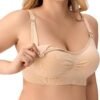 Reggiseni per allattamento Angelhood Reggiseno per maternità senza cuciture ultra comfort Bralette per gravidanza senza fili con reggiseno di estensione