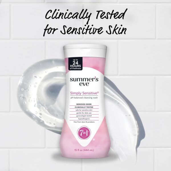 Summer's Eve Simply Sensitive Cleanser 425ml Bilanciatore del pH, dermatologico e ginecologico