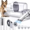 Gimars Aspirapeli per Cani 2.3L Kit 5 in 1 per Toelettatura Cani, Aspirapolvere per Animali Domestici con Spazzola, Forte Aspirazione 3 K/7 K/12 K Pa Tagliacapelli Elettrico Ultra Silenzioso per Gatti, Professionale