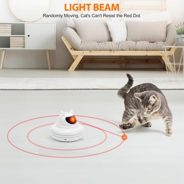 Yaskyly Giochi per Gatti Interattivi 4 in 1 Giocattolo per Gatti Intelligenza Ricaricabile Giochi per Gatti Interattivi Gioco Gatto