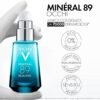 Vichy Minéral 89 Gel occhi fortificante per tutti i tipi di pelle, idratazione 8H, riduce borse, occhiaie e linee sottili, con caffeina, acido ialuronico e acqua vulcanica, 15 ml