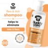 Buddycare Shampoo contro pulci e zecche per cani, elimina gli acari, detergente per melaleuca e shampoo contro pulci all'eucalipto (500 ml)