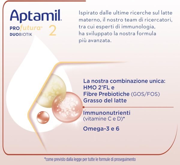 71C-ymU7pXL._AC_SL1500_.jpg Aptamil Perfume Duobiotik 2 – Latte di proseguimento in polvere per lattanti da 6 a 12 mesi – Confezione da 3200 g (4 Confezioni da 800 g)