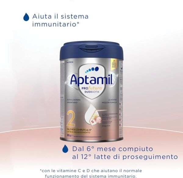71Cr-PDJi5L._AC_SL1500_.jpg Aptamil Perfume Duobiotik 2 – Latte di proseguimento in polvere per lattanti da 6 a 12 mesi – Confezione da 3200 g (4 Confezioni da 800 g)