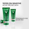 Vichy Normaderm siero detergente, peeling quotidiano per pelle con imperfezioni, macchie e cicatrici post-acne ridotte, struttura della pelle migliorata, acido glicolico e acido salicilico, 125 ml