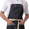 71DwRFHjDbL._AC_SL1500_.jpg Grembiule in denim Chef Works Ridgewood unisex – adulto (confezione da 1)