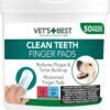 71FQQhJxswL._AC_SL1500_.jpg Vet's Best Salviette per la cura dei denti - Riducono la placca e rinfrescano l'alito - Salviette per la pulizia dentale di cani e gatti - 50 salviette usa e getta