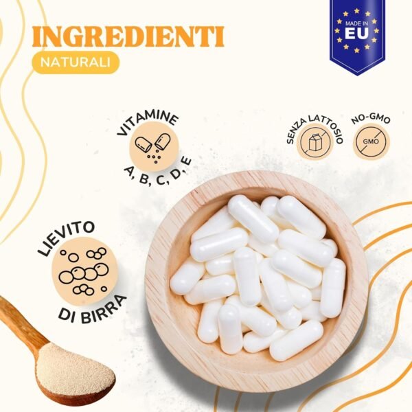 71Hc6rzLpSL._AC_SL1500_.jpg Lamina Care - Multivitamine per cani e gatti per supportare il sistema immunitario, le articolazioni, le difese, la salute degli occhi, delle ossa, dei denti, del pelo e della pelle, Integratori per cani con vitamine ABCD ed E