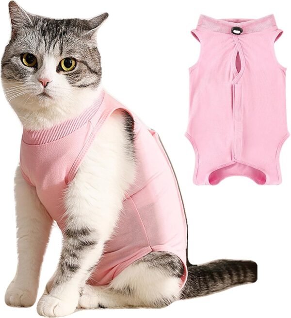 Body per sterilizzazione post-operatoria per gatti Eyeleaf post-operatorio per ferite addominali o malattie della pelle per prevenire le ferite da leccatura L