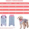 71IWzhJuauL._AC_SL1500_.jpg Wisebom Tuta da recupero per cani, Tuta da recupero per cani dopo l'intervento chirurgico Sterilizzazione Cani Chirurgia Cura chirurgica Body post-operatorio Corpo per cani (S)