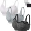 Reggiseno da allattamento Angelhood Reggiseno senza ferretto per maternità da donna con estensori e clip