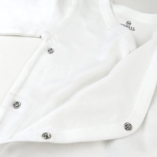 Confezione da 3 body kimono unisex in cotone organico a maniche lunghe con bottoni laterali