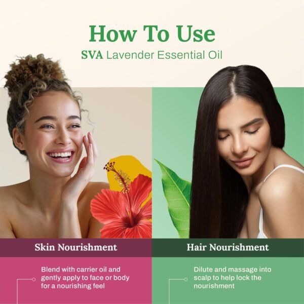 71MVMdRfo9L._AC_SL1500_.jpg SVA ORGANICS Olio essenziale di lavanda naturale al 100% - Olio aromatico di grado terapeutico, fluido da 4 once con contagocce | Oli naturali per aromaterapia