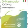 D-Mannosio 1000 mg – Vegano – 180 Compresse – Alto dosaggio – Prodotto in Germania Vitamintrend®