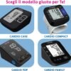 71PTCT1rDGL._AC_SL1500_.jpg WECAREYU Misuratore di pressione arteriosa cardio-compatto con lettura e memorizzazione vocale, misuratore di pressione arteriosa digitale da braccio, design compatto totalmente nero