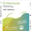 D-Mannosio 1000 mg – Vegano – 180 Compresse – Alto dosaggio – Prodotto in Germania Vitamintrend®