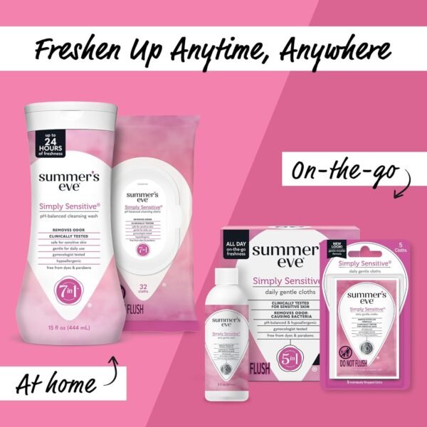 Summer's Eve Simply Sensitive Cleanser 425ml Bilanciatore del pH, dermatologico e ginecologico