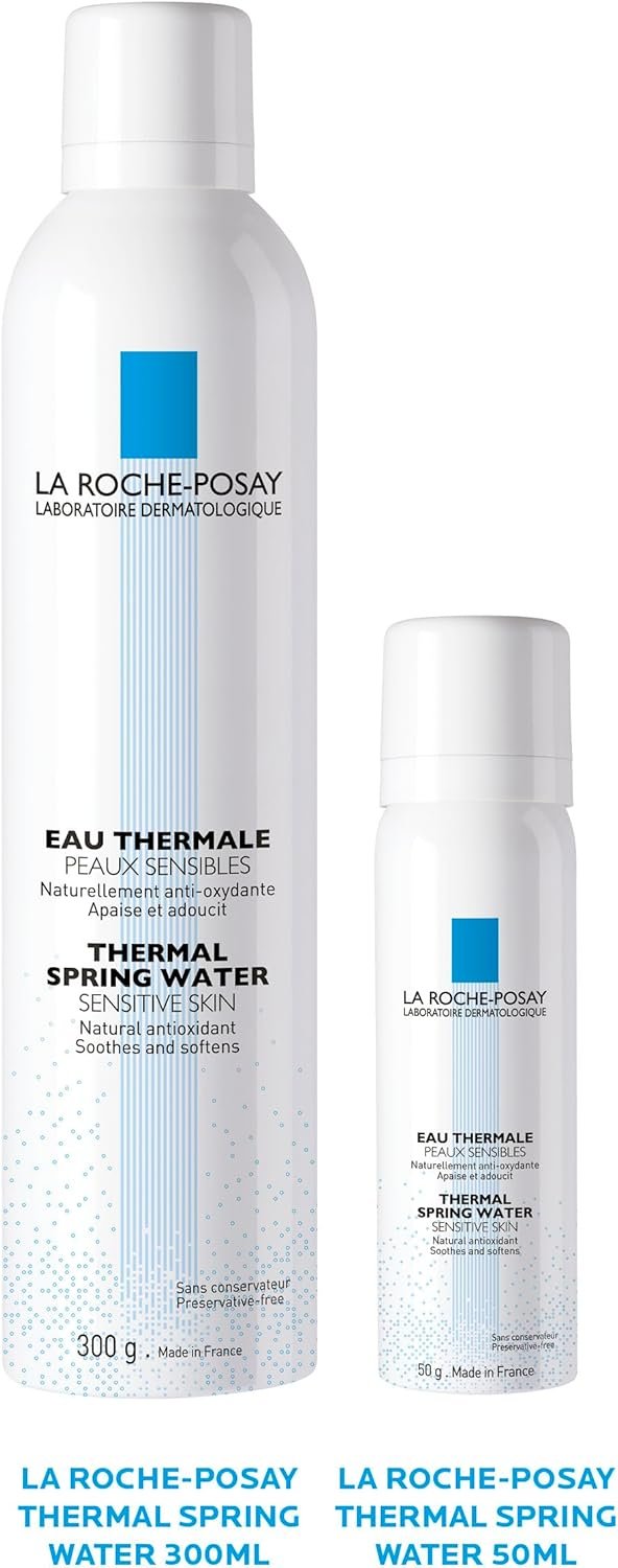 Acqua Termale Spray La Roche Posay per Pelli Sensibili, Lenisce e Protegge, Effetto Antiossidante, Pelle Sana e Morbida, Ricca di Sali Minerali e Oligoelementi, 300 ml