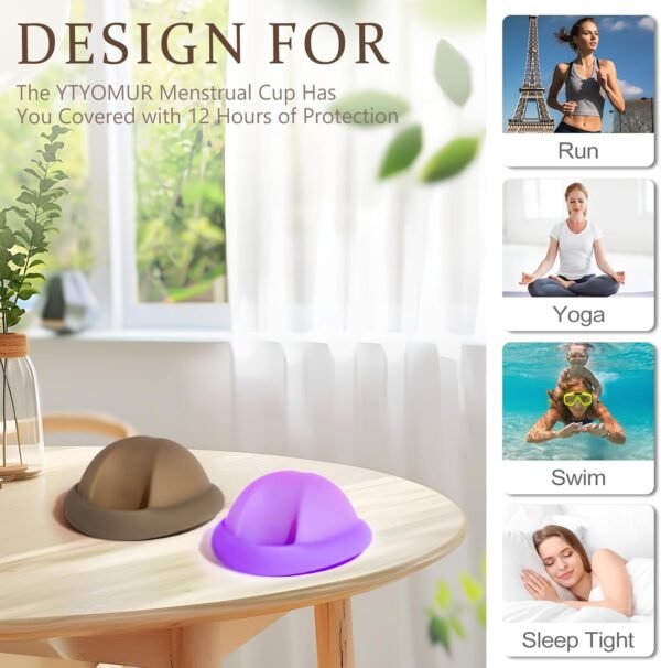 71VhkZujeyL._AC_SL1500_.jpg YTYOMUR Disco mestruale riutilizzabile, coppetta alternativa morbida e confortevole, a prova di perdite - Set di 2 (grande e piccola)