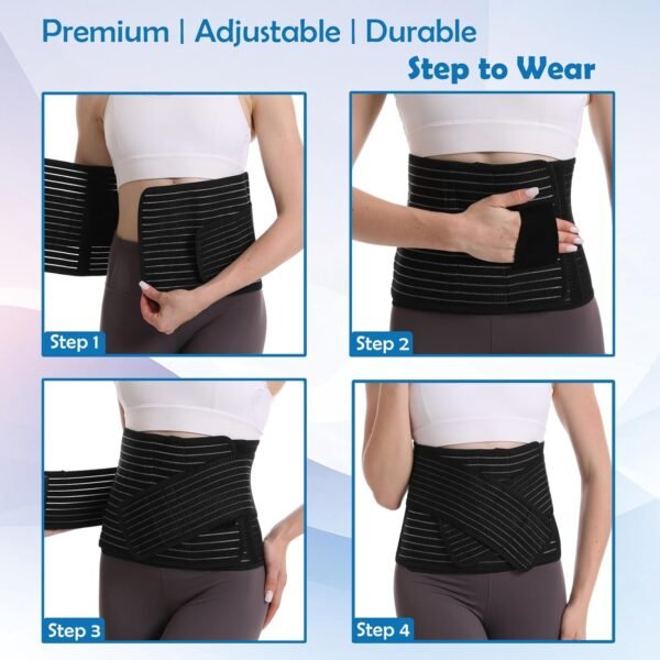 Cintura postpartum per donna, fascia addominale post intervento chirurgico, indispensabile per il recupero della sezione C, cintura per la cura postnatale, cintura in vita/bacino per alleviare il mal di schiena