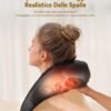 Massaggiatore cervicale KNQZE, massaggiatore shiatsu 4D per schiena e collo 2025, massaggio al collo 4D con impasto profondo dei tessuti, allevia l'affaticamento, regalo per donne uomini mamme