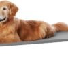 Amazon Basics Cuccia rialzata per cani rinfrescante e traspirante con struttura in metallo per cani di taglia grande, 130 cm L x 80 cm L x 19 cm A, Grigio