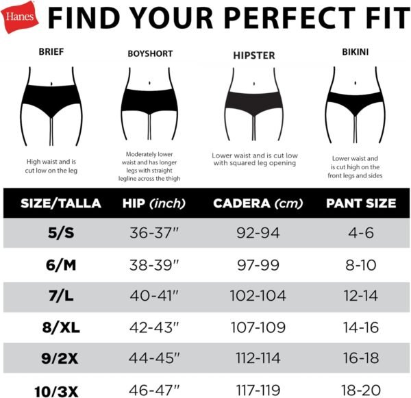 Confezione da 3 biancheria intima mestruale postpartum comoda da donna Hanes Super Leak