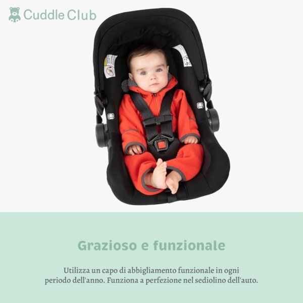 Cuddle Club Tutina in Pile Neonato e Bambino - Tutina Neonato e Bambino Fino a 4 Anni - Tutina Neonato e Neonato - Pigiama Invernale Neonato - Abbigliamento Neonato e Bambino