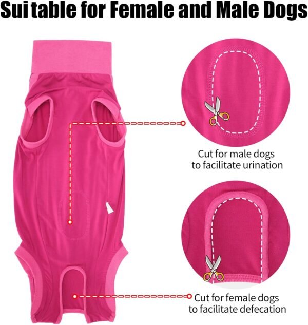 HEYWEAN Body post-operatorio per cani Body post-operatorio per cani Body chirurgico femminile Pigiama per cani per cani Pigiama per cani Sterilizzazione per cani T-shirt per cani