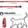 Collare per gatti riflettente, collari per gatti anti-soffocamento con campanelli, regolabile 21-35 cm, sicuro, nylon, accessori per animali domestici