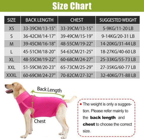 HEYWEAN Body post-operatorio per cani Body post-operatorio per cani Body chirurgico femminile Pigiama per cani per cani Pigiama per cani Sterilizzazione per cani T-shirt per cani