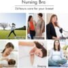Reggiseno da allattamento Angelhood Reggiseno senza ferretto per maternità da donna con estensori e clip