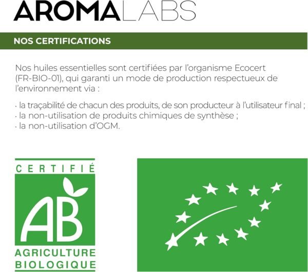 Lavanda Vera Biologica – 10 ml – Olio Essenziale di Qualità Premium – 100% Puro, Naturale, Garantito ChromaCert – Chemiotipizzato e Integrale