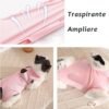 Body per sterilizzazione post-operatoria per gatti Eyeleaf post-operatorio per ferite addominali o malattie della pelle per prevenire le ferite da leccatura L